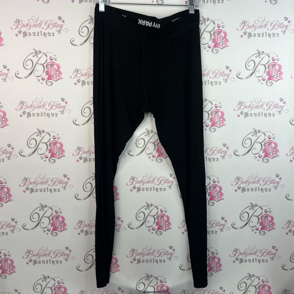 IVY PARK tights leggings pants white black Classic Black Leggings